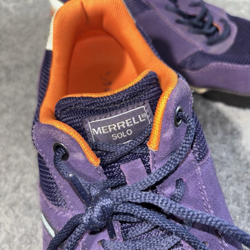 Merrell Solo Shoes Womens Size 10 Purple Suede Mesh Sneakers‎ Casual Lace Up - Picture 3 of 10